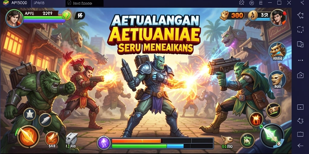 Tangkapan layar gameplay API5000 menampilkan aksi seru di dunia Arcade.