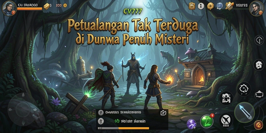 Tampilan gameplay petualangan yang seru dan mendebarkan di CV777.