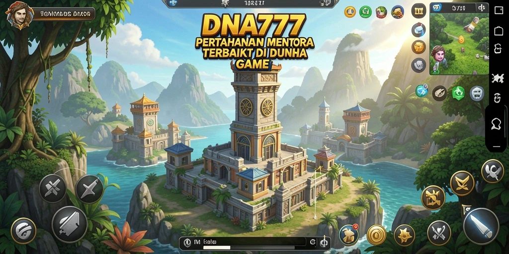 Screenshot gameplay Tower Defense yang mendebarkan dari DNA777.