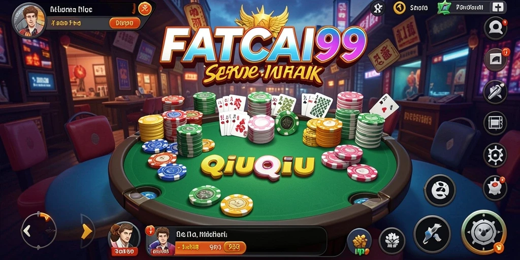 Tampilan gameplay QiuQiu yang menarik dan interaktif.