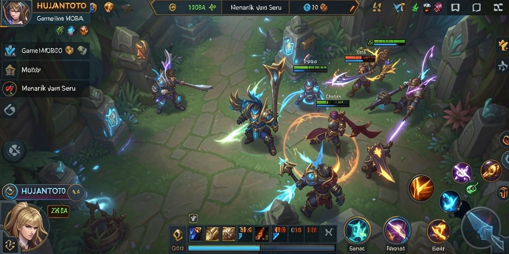 Gameplay seru dengan strategi tim di HUJANTOTO.