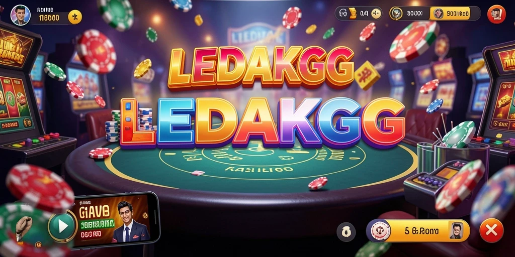 Tampilan gameplay Kasino yang mendebarkan dan interaktif di LEDAKGG.