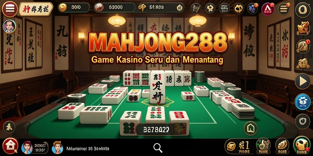 Tampilan menarik dari gameplay <strong>MAHJONG288</strong> dalam suasana Kasino.