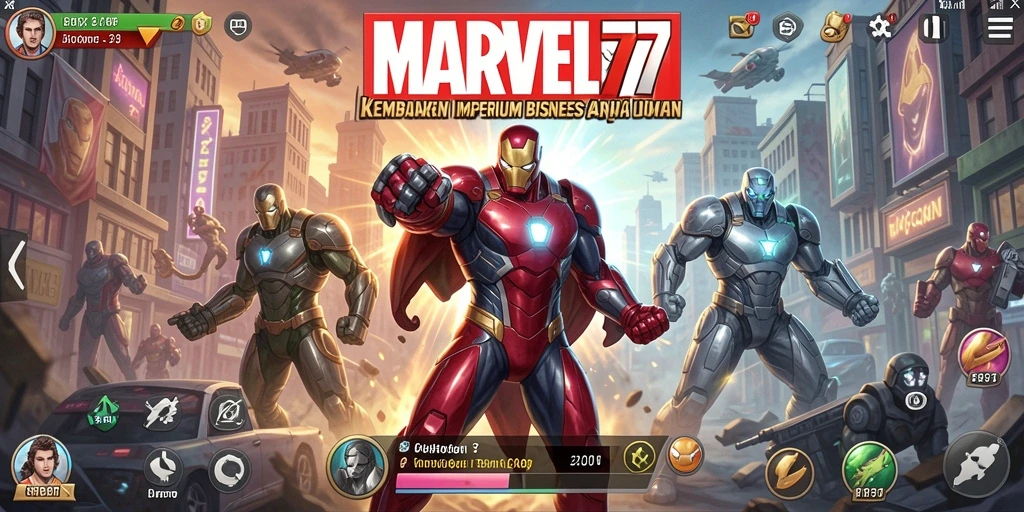 Screenshot gameplay MARVEL77 dengan tampilan bisnis yang menarik.