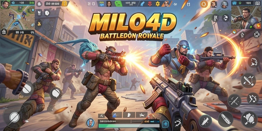 Gameplay seru MILO4D dalam pertarungan Battle Royale.