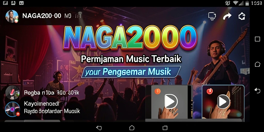 Screenshot gameplay <strong>NAGA2000</strong> yang menampilkan tantangan musik seru.